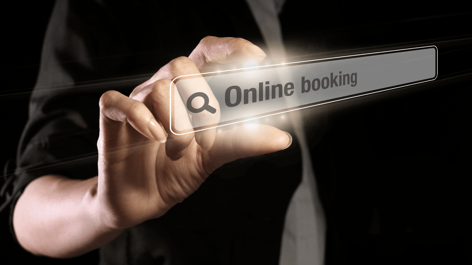 Search bar wrote (Online booking)